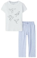 Детская пижама 5.10.15 4W4202 White/Blue 158-164cm