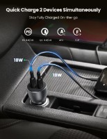 Încărcător auto Ugreen 2xPD Car Charger Space Grey (70594) imaginea #2 — magazin online Desire.md