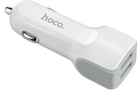 Автомобильная зарядка Hoco Z23 Grand Style Micro White