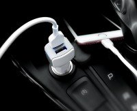 Автомобильная зарядка Hoco Z23 Grand Style White фото №5 — интернет-магазин Desire.md