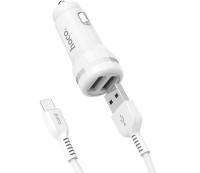 Încărcător auto Hoco Z27 Staunch Type-C White imaginea #11 — magazin online Desire.md