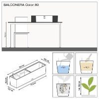 Ghiveci Lechuza Balconera Color 80 Nutmeg imaginea #3 — magazin online Desire.md