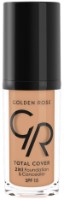 Fond de ten pentru față Golden Rose Total Cover 2in1 Foundation & Concealer 16 imaginea #1 — magazin online Desire.md