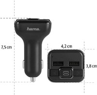 FM-модулятор Hama FM Transmitter with AUX-IN + USB-IN (14163) фото №5 — интернет-магазин Desire.md
