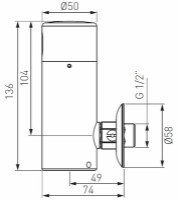 Смывное устройство для писсуара Ferro Sensor Zephyr BBB211 фото №2 — интернет-магазин Desire.md