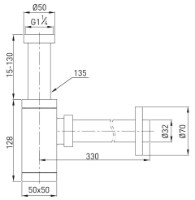 Сифон для раковины VOLLE 9000.094101 фото №2 — интернет-магазин Desire.md