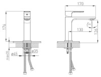 Смеситель для умывальника VOLLE Leon (1511.010104) фото №2 — интернет-магазин Desire.md