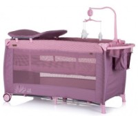 Pătuț pliabil Chipolino Bella Lilac (KOSIB0224BH)