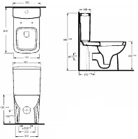 Vas WC Ege Vitrifiye Tyana (72413)   imaginea #2 — magazin online Desire.md