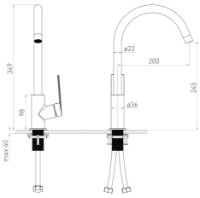 Baterie bucătărie VOLLE Cante (1512.111004) imaginea #2 — magazin online Desire.md