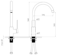 Baterie bucătărie VOLLE Solo (1510.111005) imaginea #2 — magazin online Desire.md
