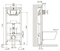 Rezervor WC îngropat cu cadru Imprese i-Frame i8120 imaginea #2 — magazin online Desire.md