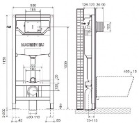 Rezervor WC îngropat cu cadru Imprese i-Frame i9120OLIpure imaginea #2 — magazin online Desire.md