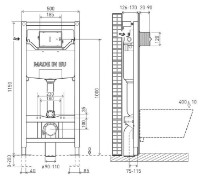 Инсталляция для подвесного унитаза VOLLE Master Neo (201010) фото №2 — интернет-магазин Desire.md