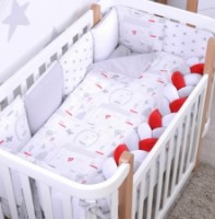 Lenjerie de pat pentru copii Veres Bear House Grey (216.004)