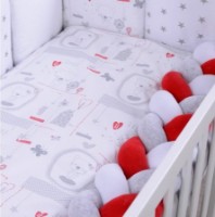 Lenjerie de pat pentru copii Veres Bear House Grey (216.004) imaginea #2 — magazin online Desire.md