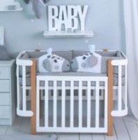 Lenjerie de pat pentru copii Veres Love Is Grey (216.28)