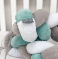 Protectie laterala pentru patut Veres Mint/Grey (154.02.10) imaginea #2 — magazin online Desire.md