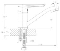 Baterie bucătărie Imprese Blanice 20330-15 imaginea #2 — magazin online Desire.md