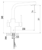 Baterie bucătărie Imprese Daicy 55009-F imaginea #2 — magazin online Desire.md