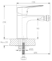 Baterie pentru bideu Imprese Loreta 40350 imaginea #2 — magazin online Desire.md