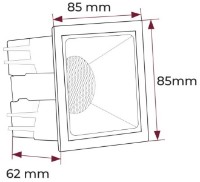 Встраиваемый светильник Led Market OC-LM-109 3000K SQ White фото №4 — интернет-магазин Desire.md