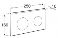 Placă de comandă Roca PL10 Cromat (A890089001) imaginea #2 — magazin online Desire.md