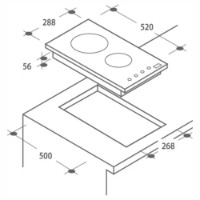 Plită incorporabilă cu inducție Candy CID 30/G3 imaginea #2 — magazin online Desire.md