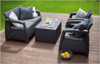 Садовый стол Keter Arica Storage Table Graphite (221044) фото №4 — интернет-магазин Desire.md