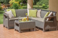 Set mobila de grădină Keter Corfu Relax Set Cappuccino/Sand (227845) imaginea #2 — magazin online Desire.md