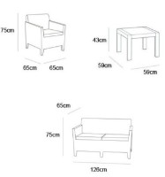 Set mobila de grădină Keter Orlando Set Brown (228017) imaginea #2 — magazin online Desire.md