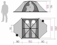 Палатка Hannah Covert 2 WS Thyme/Dark Shadow фото №5 — интернет-магазин Desire.md