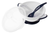 Set bol cu lingura si capac Akuku A0503 White/Blue imaginea #3 — magazin online Desire.md