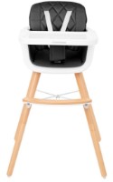 Стульчик для кормления Kikka Boo High Chair For Feeding Woody Black (31004010130) фото №2 — интернет-магазин Desire.md