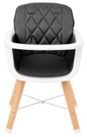 Стульчик для кормления Kikka Boo High Chair For Feeding Woody Black (31004010130) фото №6 — интернет-магазин Desire.md