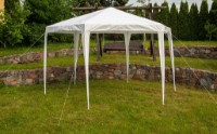 Шатёр Saska Garden Pavilion Tent White 2x2x2m фото №3 — интернет-магазин Desire.md