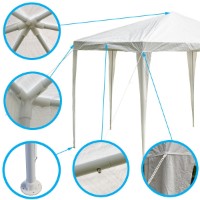 Шатёр Saska Garden Pavilion Tent White 2x2x2m фото №6 — интернет-магазин Desire.md