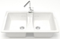 Кухонная мойка Marrbaxx Golby Z026Q1 White Ice фото №2 — интернет-магазин Desire.md