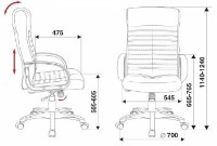 Scaun de birou Burocrat KB-10LITE imaginea #5 — magazin online Desire.md