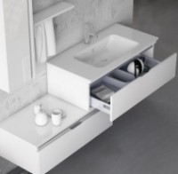 Set mobilier baie Nplus Toledo 160 White imaginea #3 — magazin online Desire.md