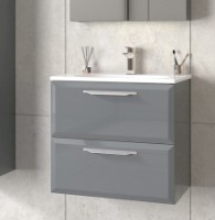 Шкаф с умывальником Orka Nuvola 65 Anthracite (16878) фото №2 — интернет-магазин Desire.md