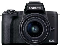 Aparat foto Canon EOS M50 Mark II + 15-45mm f/3.5-6.3 IS STM Black