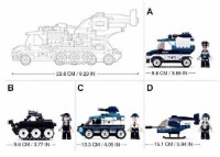 Set de construcție Sluban Police 4in1 (B0760) imaginea #6 — magazin online Desire.md