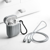 Husă pentru căști Hoco WB10 Airpods 1/2 Gray imaginea #2 — magazin online Desire.md
