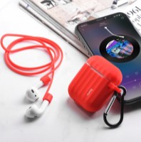 Husă pentru căști Hoco WB10 Airpods 1/2 Red imaginea #3 — magazin online Desire.md