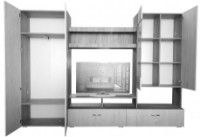 Living ML-Mobila ML-1 Var.1 2800 Stejar Сraft Alb/Antracit imaginea #3 — magazin online Desire.md