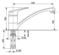Смеситель для кухни SV-Мебель МС-003 Терракот металлик фото №2 — интернет-магазин Desire.md