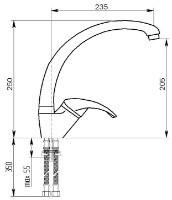 Baterie bucătărie Maxstone МС-007 Negru Metalic Luciu imaginea #2 — magazin online Desire.md