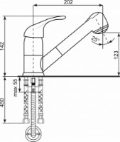Смеситель для кухни Ulgran U-002 Beige фото №3 — интернет-магазин Desire.md