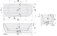 Ванна Sanplast Loft Line 180x80 Left (610-500-1220-01) фото №2 — интернет-магазин Desire.md